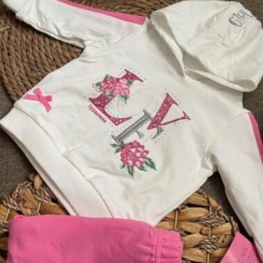 Conjunto 2 Piezas Buzo Fucsia Love